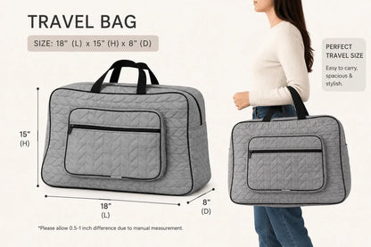 Signature Carry Ease Quilted Bag - Storage & Travelling Bag (Dark Pink)