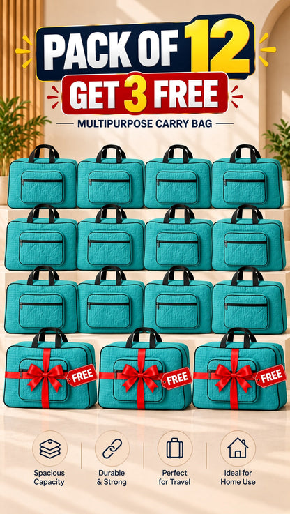 Signature Carry Ease Quilted Bag - Storage & Travelling Bag [Zinc]