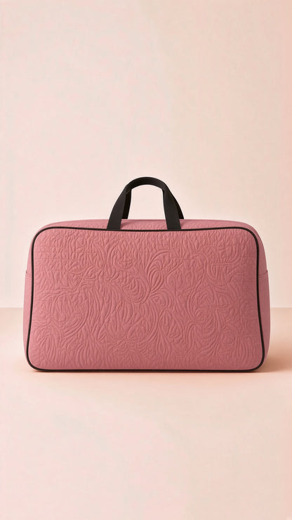 Signature Carry Ease Quilted Bag - Storage & Travelling Bag (Dark Pink)