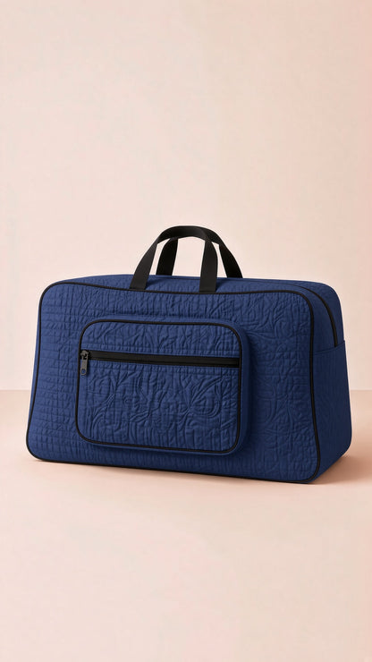 Signature Carry Ease Quilted Bag - Storage & Travelling Bag [Navy Blue]