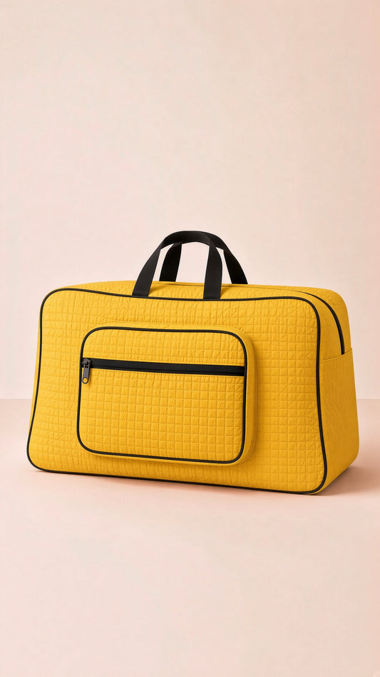 Signature Carry Ease Quilted Bag - Storage & Travelling Bag [Yellow]