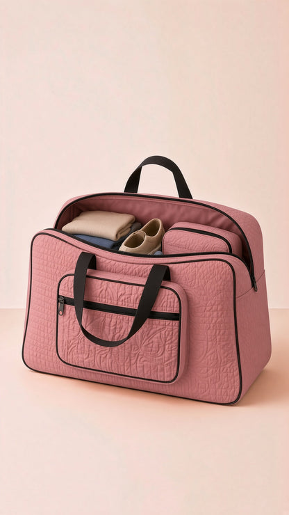 Signature Carry Ease Quilted Bag - Storage & Travelling Bag [Carrot]