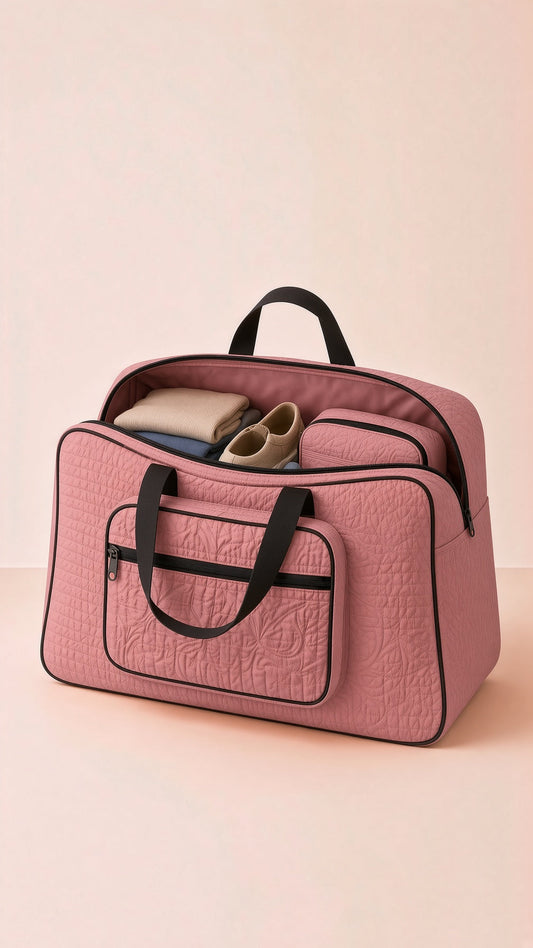 Signature Carry Ease Quilted Bag - Storage & Travelling Bag [Carrot]