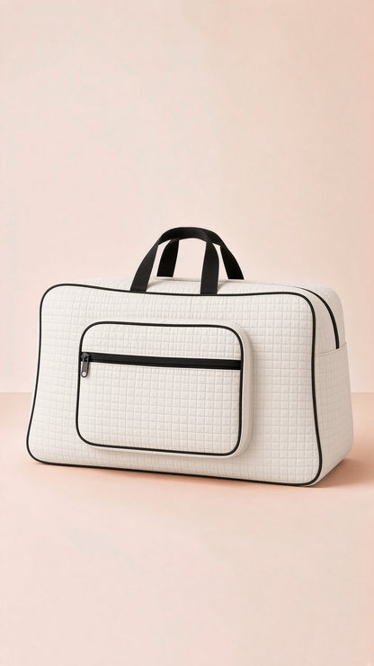 Signature Carry Ease Quilted Bag - Storage & Travelling Bag [White]