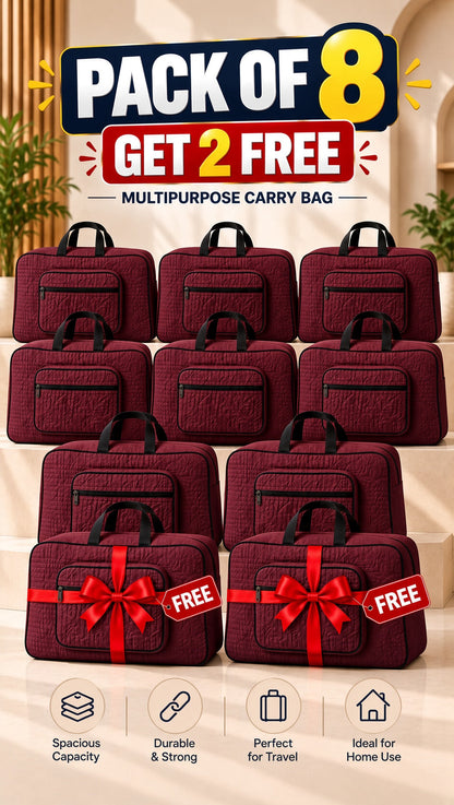 Signature Carry Ease Quilted Bag - Storage & Travelling Bag [Red]