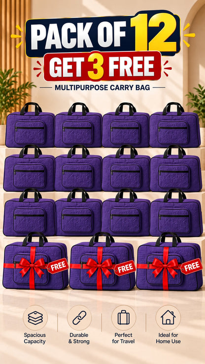 Signature Carry Ease Quilted Bag - Storage & Travelling Bag [Purple]